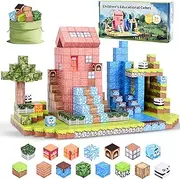 Magnetic Blocks -100PCS Magnetic Building Blocks Magnetic Tiles Stacking, Construction Toys STEM Montessori Sensory Toys for Toddlers Kids Boys Girls Ages 3 4 5 6 7 8 9 10 Christmas Birthday Gi fts