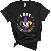 [Generic] I Got Pregnant, Colorful Mardi Gras Pregnancy Announcement, Women Parades Group Unisex T-Shirt