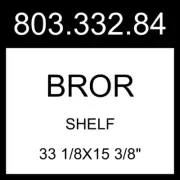 IKEA BROR Shelf Black 33 1/8x15 3/8" 803.332.84