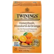 Twinings Honeybush Herbal Tea with Mandarin and Orange 20 Count Pack