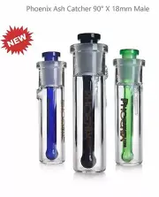 Ash Catcher 90° Phoenix 18 mm x 14mm Tobacco Water Pipe Glass EXTRA THICK 2024