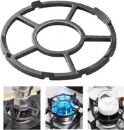 Gocoffun Cast Iron Wok Support Ring, Non Slip Gas Ring Reducer for Moka Pot C...