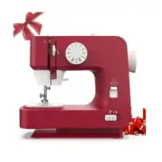 Portable Sewing Machine Mini Household Electric Backlight Manual Presser Feet