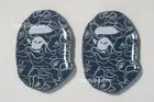 A BATHING APE Goods APE HEAD SMALL PLATE TWO PIECE SET Navy 1J30193001 b