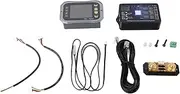 Battery Voltage Current Mete, Smart Battery Monitor with Shunt Color Screen, RV Coulombmeter Voltage Current Power Capacity Meter
