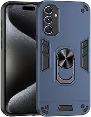 Compatible with Samsung Galaxy A54 5G Case,Compatible with Samsung Galaxy A54 5G Car Mount Magnetic Stand [Hard PC+TPU] 2 in 1 Blue