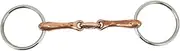 PerGar Stainless Steel Snaffle Bit, 135mm Horse Mouth Bit, Copper Link Jointed Loose Ring Snaffle, Anti Biting Loose Ring Snaffle, Horse Snaffle Bit for Horse Farm Outdoor Training