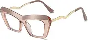 [LJTJTAV] Fashion Square Women Glasses Frame Trendy Punk Transparent Eyewear Men Retro Clear Lens Eyeglasses Female