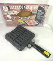 NOS Vintage Nordic Ware Belgian Waffler Heavy Cast Aluminum - Never Used!