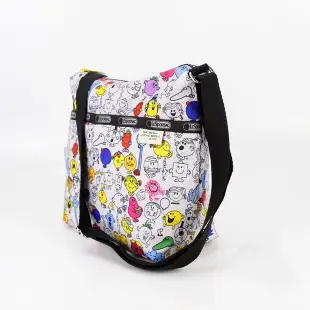 LeSportsac x MR. MEN LITTLE MISS  奇先生妙小姐 7562單肩斜背包休閒降落傘防水 輕便 輕量 限量