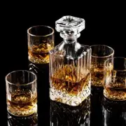 Embossed Whiskey Decanter Set Boss Wedding Birthday Dad Holiday Friend Gift Box