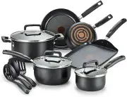 T-FAL C530SC Signature Nonstick 12 Pc Cookware Set Thermo-Spot Heat Indicator