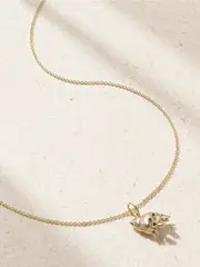 [Sydney Evan] Sydney Evan - Hermit Crab 14-karat Gold Diamond Necklace - One size One size Gold