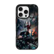 iPhone 16 Pro Impact Ring Stand Case MagSafe Compatible Death Dealer II by Frazetta Girls