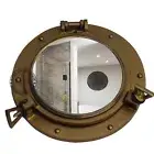 Vintage and Antique Style Decorative Round Brass Porthole Wall Mirrors for 12