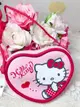 ♥小花花日本精品♥三麗鷗SANRIO凱蒂貓HELLO KITTY粉紅愛心造型零錢包小巧可愛攜帶方便42172505