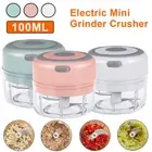 Wireless Electric Garlic Press Mincer Masher Vegetable Grinder Food Chopper Tool