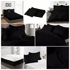 Choose Bedding Linen 1000 TC OR 1200 TC Egyptian Cotton Sateen Black Stripes