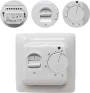 Manual Room Thermostat Electric Underfloor Heating with AC 220V 16A Probe, Mechanical Underfloor Heating Thermostat Regulator