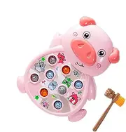 Whack Mole Game, Interactive Pounding Toy, Educational Toddler Toy, Whacking Mole Game with Interactive Funny Animal Designs 10.63x7.87x1.77 Inches for Boys and Girls (1 Piece)