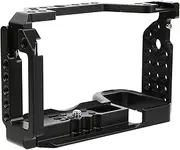 Camera Film Protective Cage, Multifunction Aluminum Alloy Camera Protective Cage with Cold Shoe Mount for A6600