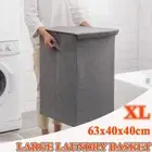New Large Laundry Baskets Washing Clothes Storage Folding Bin Hamper With Lid