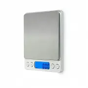 ANYGLEAM Silver Electronic Food Weighing Scale 1Kg Accurate Measure Portable Digital Display