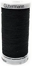 Gütermann Extra Strong Sewing Thread Polyester 100 m Sewing Machine Thread Universal Tear-Resistant UV Resistant (Black, 1)
