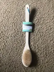 EcoTools Bristle Bath Brush Soft but Stiff Shower Bristles Long Bamboo Handle...