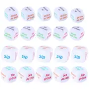 Drinking Dices Adults Acrylic Game Props Drinking Sieve Dices Party Game Dices