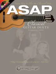 ASAP Classical Guitar Duets Tab Sheet Music Easy to Intermediate Book CD