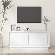 Coffee Table White 102x50x44 cm Engineered Wood Modern Living Room Furniture