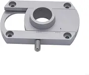 BaotyJie Audio Accessory Conversion Arm, Metal Plate Aluminum Alloy Replacement Base Portable Adapter Sturdy for Office Vinyl Record, Silver