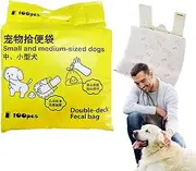 Pet Poop Bags | 100X Double Layer Dog Poop Bags - Leak-Proof Odor Control Flushable Holder For Puppies, Portable Trash Holder For Walking Hiking Camping Park Outdoor Travel