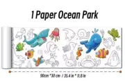 90Cm Animal Canvas Children'S Drawing Roll DIY Coloring Paper Roll Color Filling