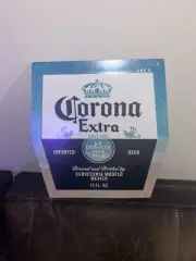 Corona Extra Cerveza Beer Tin Tacker Beer Bar Sign New 17 x 18