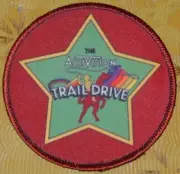 ~ Atari Video Game Vintage 80's Activision Patch -- Stampede Trail Drive ~