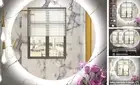 24Inch Round LED Mirror for Bathroom,Backlit Round Bathroom Mirror with