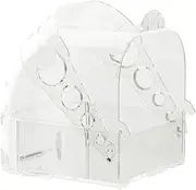 AIMALL Parrot Bathers Multi-Purpose Birdcage Supplies - Large Bath Room, Sleeping Nest, Feeding Box for Tiger Skin Birds (6.10 x 5.11 x 6.02 inches)