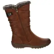 CC RESORTS Flat Boots Goose in Black, Tan and Chestnut