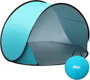 Weisshorn Pop Up Beach Tent, Camping Tents 4 Person Portable Dome Shade Shelter, Automatic Easy Instant Setup Lightweight Umbrella Sun Protection Outdoor Fishing Family Picnic