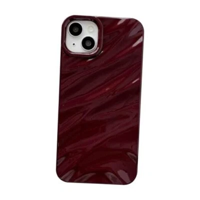 Caseative for iPhone 14 Plus Case,Water Ripple Pattern Curly Wave Shape Soft