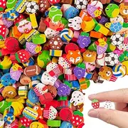 240pcs Random Mini Erasers for Kids, Bulk Cute Pencil Erasers Small Fun Erasers for Classroom Rewards Party Favors Gift Filling Eraser