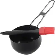 UTHCLO Stainless Steel Portable Soup Pot BBQ Pot Ergonomic Handle for Easy Outdoor Use