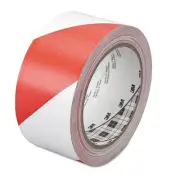 Hazard Marking Vinyl Tape, 2 in x 36 yd, Red/White 3M™ 7000148378 21200431869