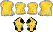 Toddler Knee and Elbow Pads Set - Comfortable Kids Protective Gear Set,Flexible Protective Gear for Outdoor Activities Cycling Rollerblading Scootering