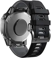 [VEVEL] For Fenix 8 Watch Band/Fenix 7 Watch Band/Fenix 5 Band 22mm Silicone Watch Band Replacement for Fenix 6 Pro/Fenix 5 Plus/Fenix 7 Pro