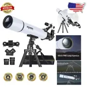 Lightweight 900mm Refractor Telescope for Adults with All Essential Accessories
