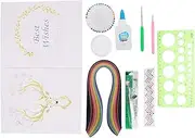 Paper Quilling Kits Beginner Set Colorful Scrip Paper Quilling Craft Great for DIY Learning Class Home Decoration Birthday