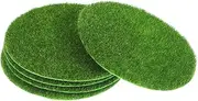 GANAZONO Artificial Moss Mat 5pcs Synthetic Turf for Micro Landscape Decorative Floor Mat Craft Use